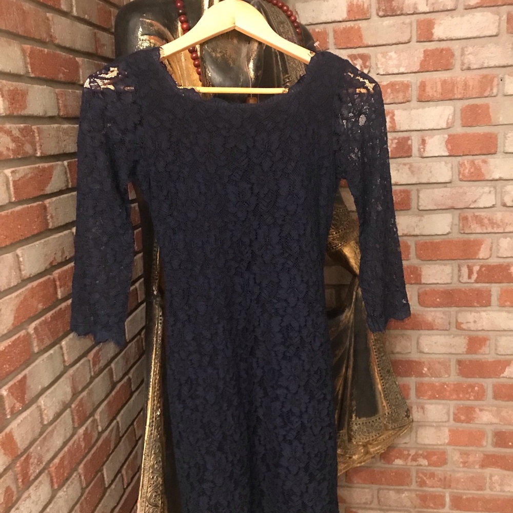 Diana Von Furstenberg Zarita Dress size 0 Navy